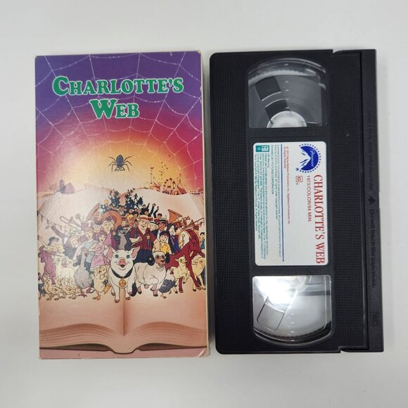 Charlottes Web VHS Tape Animated Movie Vintage - Picture 6 of 7